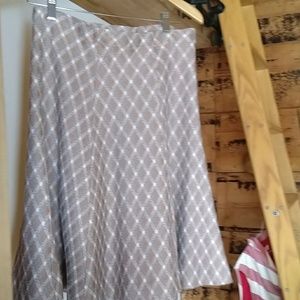 FALL SALE: Vintage 70s bias cut flare skirt tweed argyle patt